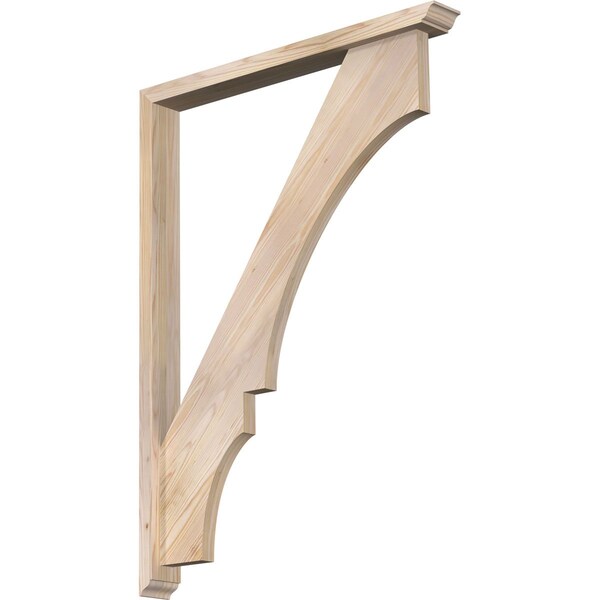 Ekena Millwork Balboa Traditional Smooth Bracket w/ Offset Brace, Douglas Fir, 3 1/2"W x 32"D x 44"H BKT0402X32X44BOA01SDF - main
